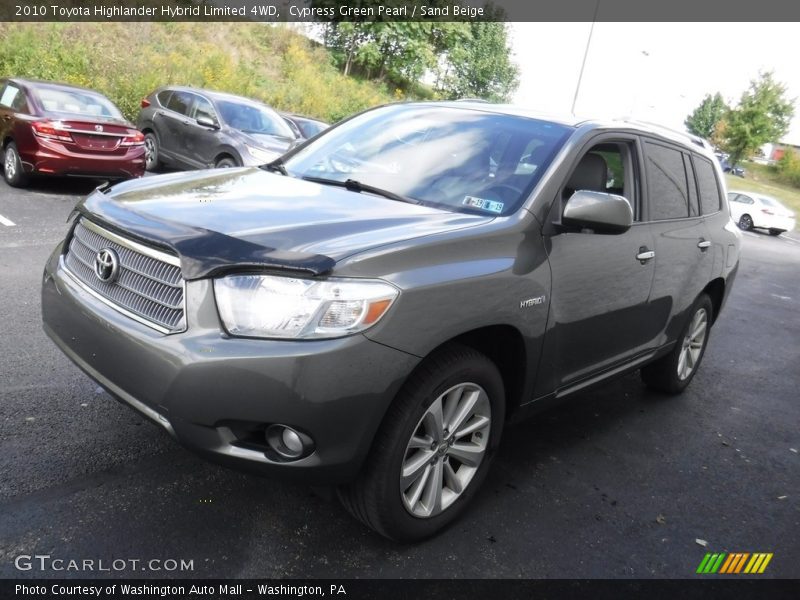 Cypress Green Pearl / Sand Beige 2010 Toyota Highlander Hybrid Limited 4WD