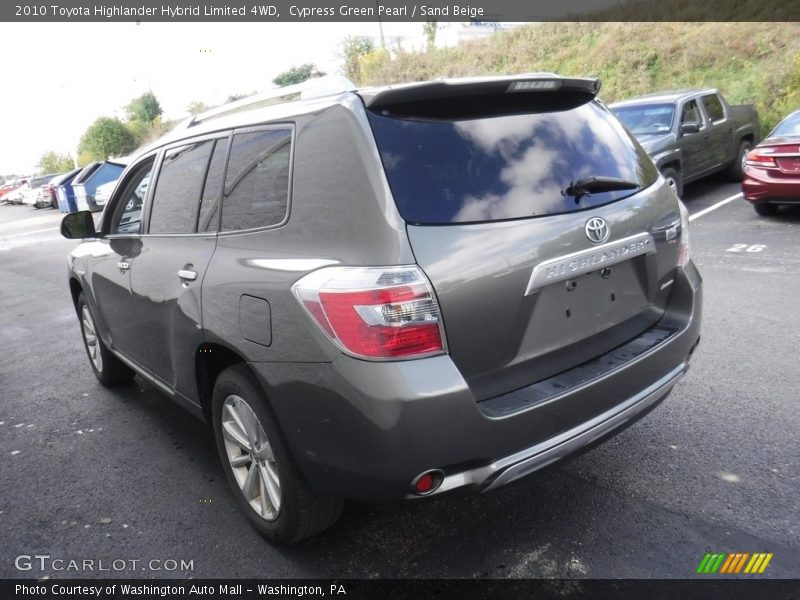 Cypress Green Pearl / Sand Beige 2010 Toyota Highlander Hybrid Limited 4WD