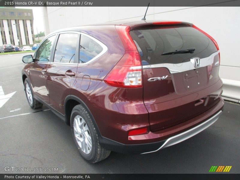 Basque Red Pearl II / Gray 2015 Honda CR-V EX