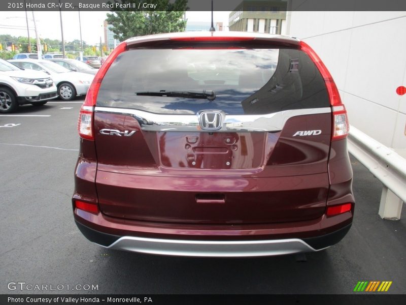 Basque Red Pearl II / Gray 2015 Honda CR-V EX