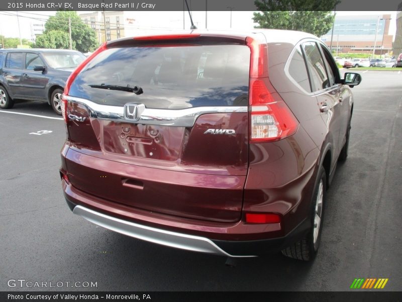 Basque Red Pearl II / Gray 2015 Honda CR-V EX