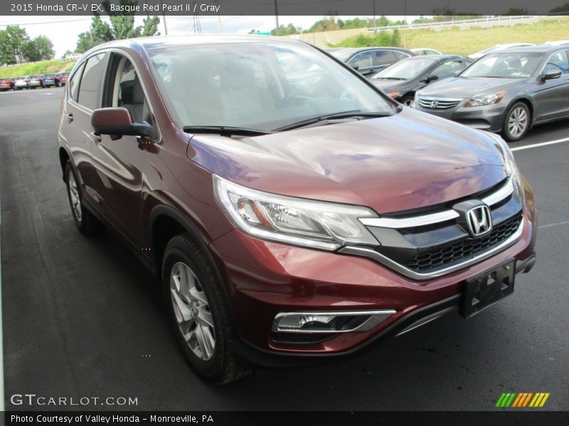 Basque Red Pearl II / Gray 2015 Honda CR-V EX
