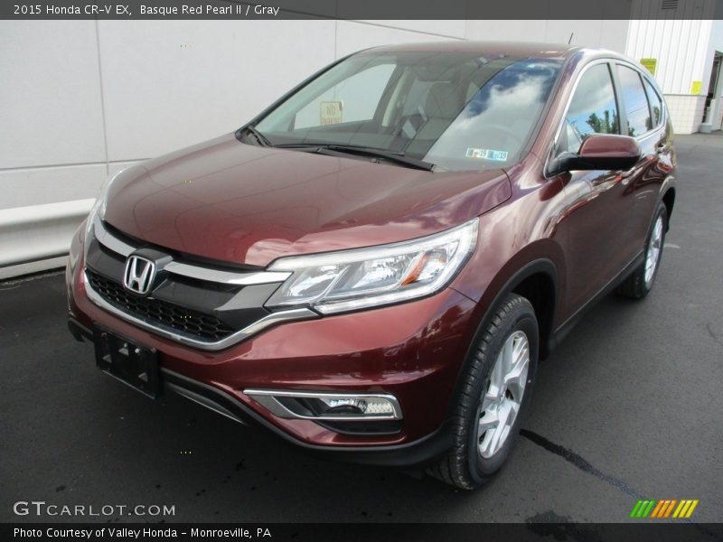 Basque Red Pearl II / Gray 2015 Honda CR-V EX