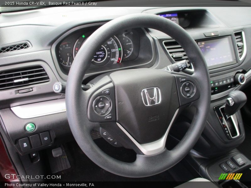 Basque Red Pearl II / Gray 2015 Honda CR-V EX