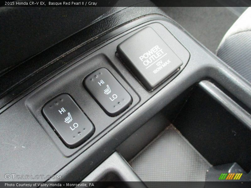 Basque Red Pearl II / Gray 2015 Honda CR-V EX