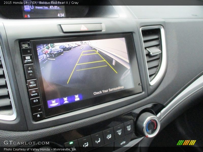 Basque Red Pearl II / Gray 2015 Honda CR-V EX