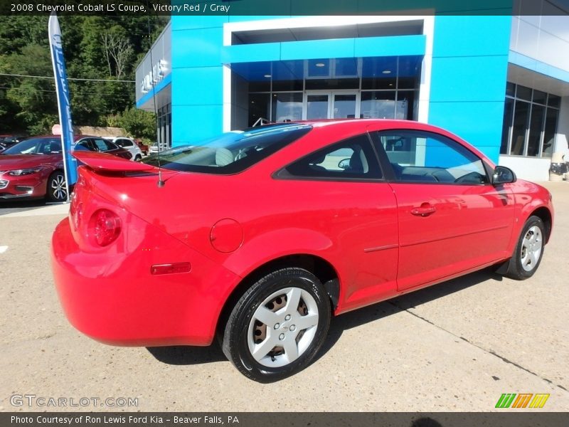 Victory Red / Gray 2008 Chevrolet Cobalt LS Coupe