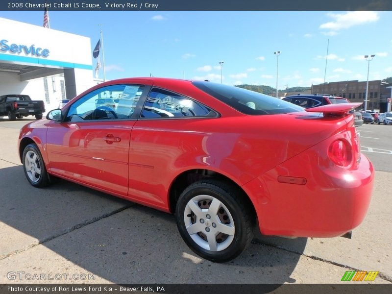 Victory Red / Gray 2008 Chevrolet Cobalt LS Coupe