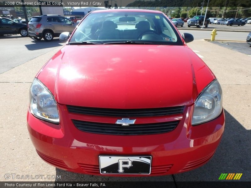 Victory Red / Gray 2008 Chevrolet Cobalt LS Coupe