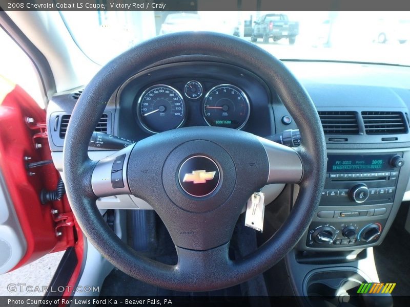 Victory Red / Gray 2008 Chevrolet Cobalt LS Coupe