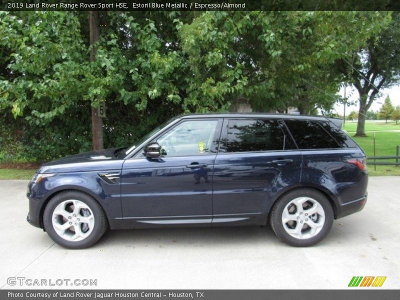 Estoril Blue Metallic / Espresso/Almond 2019 Land Rover Range Rover Sport HSE
