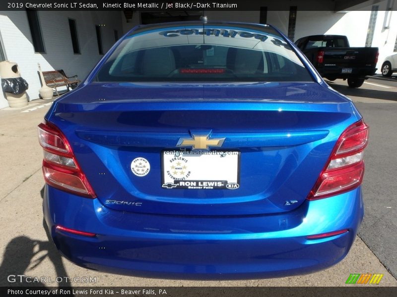 Kinetic Blue Metallic / Jet Black/­Dark Titanium 2019 Chevrolet Sonic LT Sedan