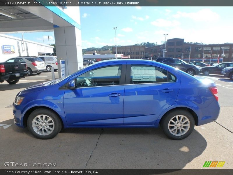 Kinetic Blue Metallic / Jet Black/­Dark Titanium 2019 Chevrolet Sonic LT Sedan