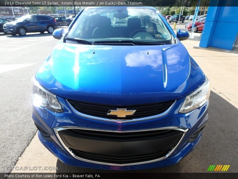 Kinetic Blue Metallic / Jet Black/­Dark Titanium 2019 Chevrolet Sonic LT Sedan