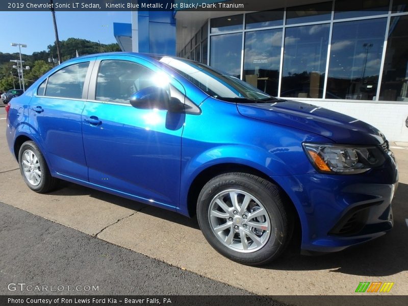 Kinetic Blue Metallic / Jet Black/­Dark Titanium 2019 Chevrolet Sonic LT Sedan