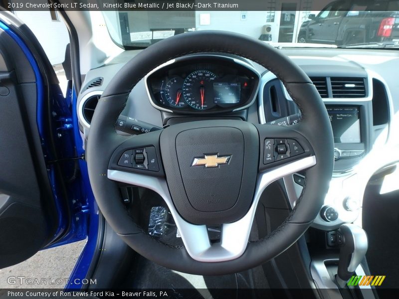 Kinetic Blue Metallic / Jet Black/­Dark Titanium 2019 Chevrolet Sonic LT Sedan