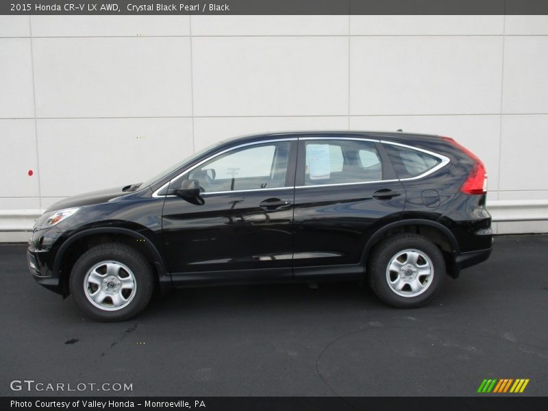 Crystal Black Pearl / Black 2015 Honda CR-V LX AWD