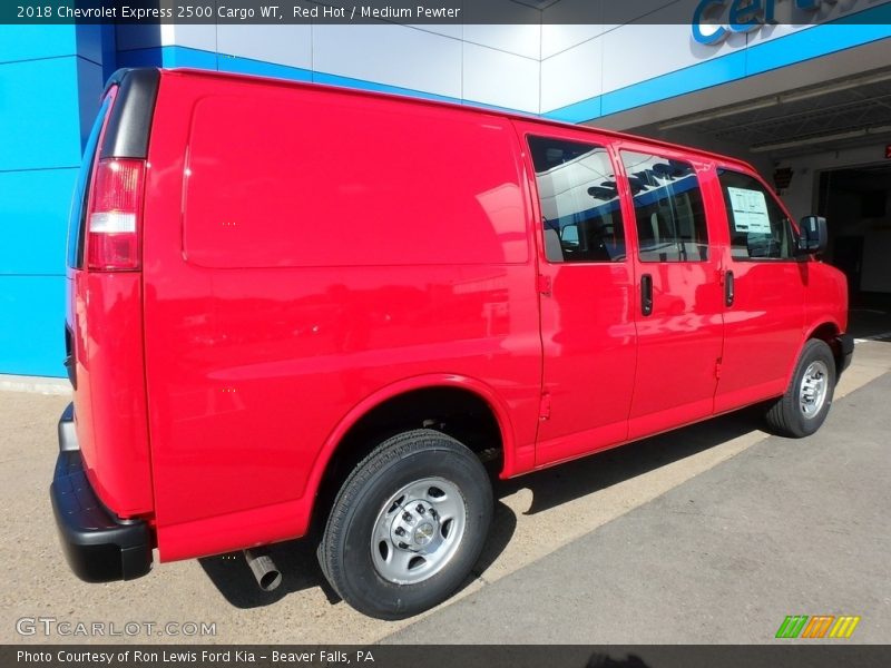 Red Hot / Medium Pewter 2018 Chevrolet Express 2500 Cargo WT