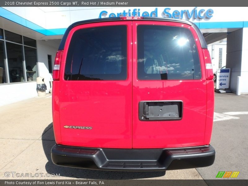 Red Hot / Medium Pewter 2018 Chevrolet Express 2500 Cargo WT