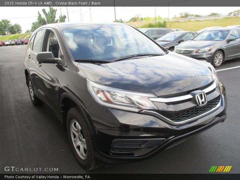 Crystal Black Pearl / Black 2015 Honda CR-V LX AWD