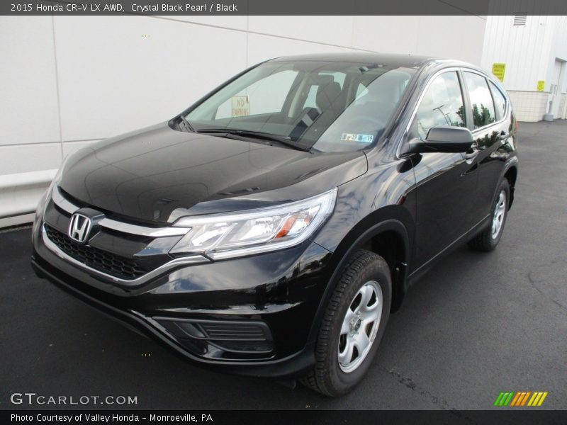 Crystal Black Pearl / Black 2015 Honda CR-V LX AWD