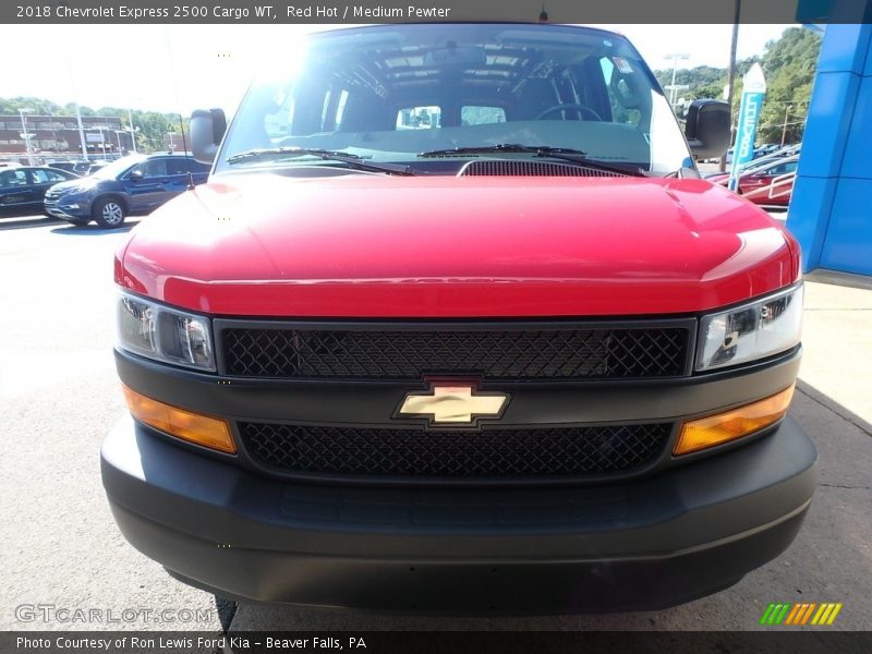 Red Hot / Medium Pewter 2018 Chevrolet Express 2500 Cargo WT