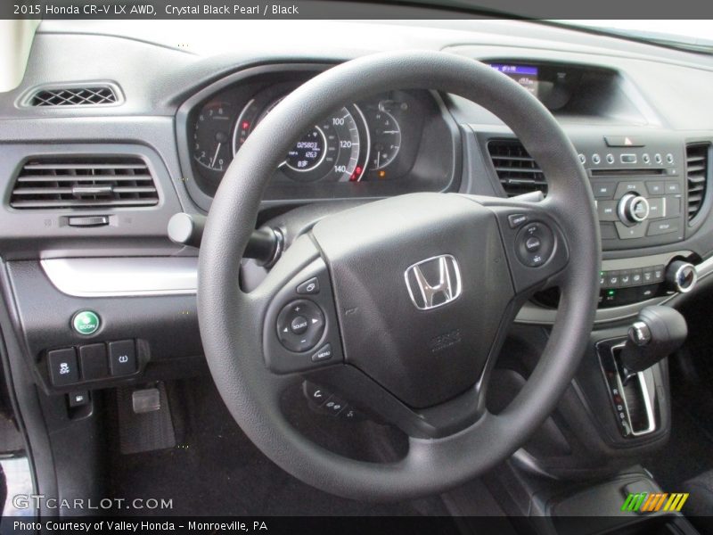 Crystal Black Pearl / Black 2015 Honda CR-V LX AWD