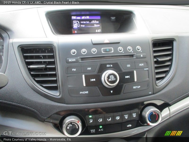 Crystal Black Pearl / Black 2015 Honda CR-V LX AWD
