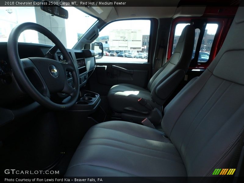 Red Hot / Medium Pewter 2018 Chevrolet Express 2500 Cargo WT