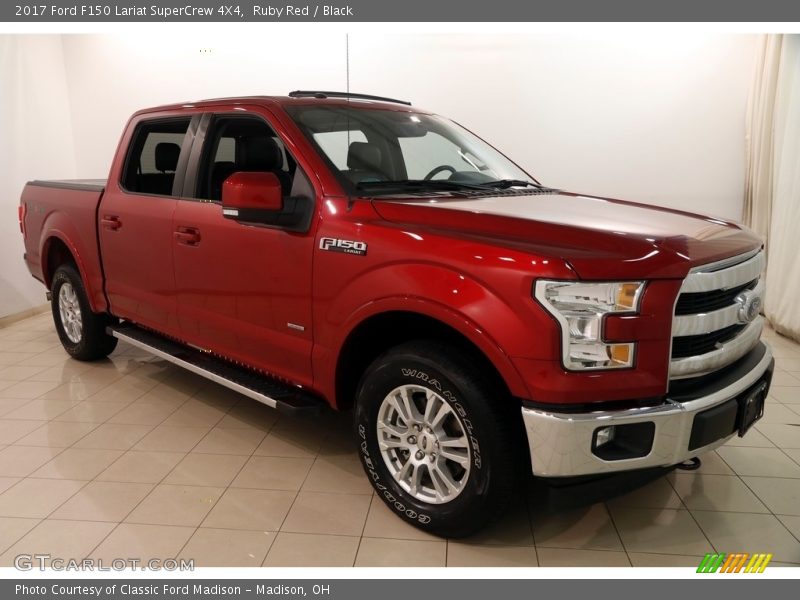 Ruby Red / Black 2017 Ford F150 Lariat SuperCrew 4X4