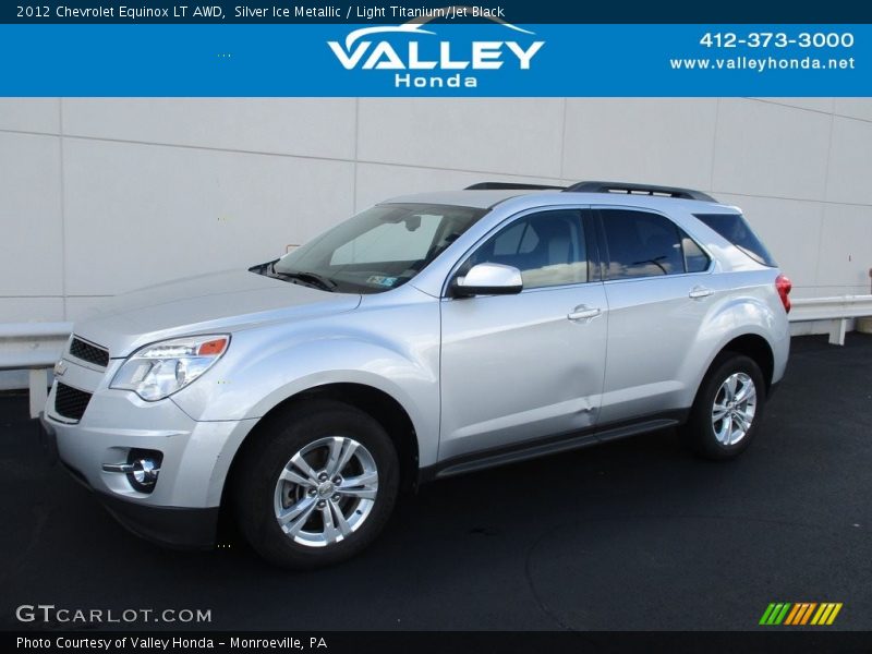 Silver Ice Metallic / Light Titanium/Jet Black 2012 Chevrolet Equinox LT AWD