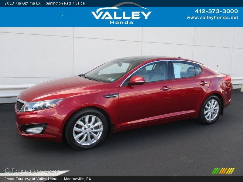 Remington Red / Beige 2013 Kia Optima EX