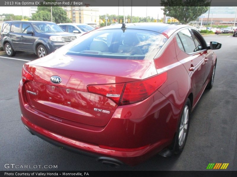 Remington Red / Beige 2013 Kia Optima EX