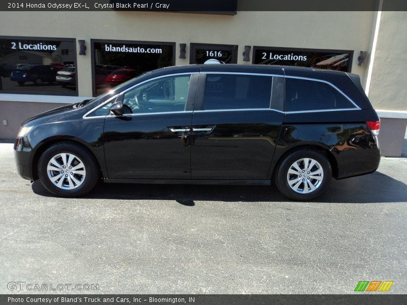 Crystal Black Pearl / Gray 2014 Honda Odyssey EX-L