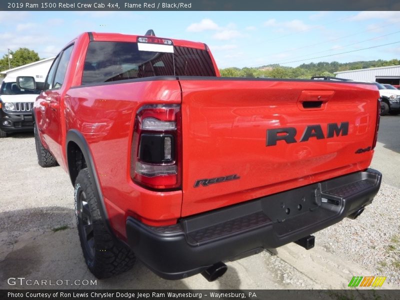 Flame Red / Black/Red 2019 Ram 1500 Rebel Crew Cab 4x4