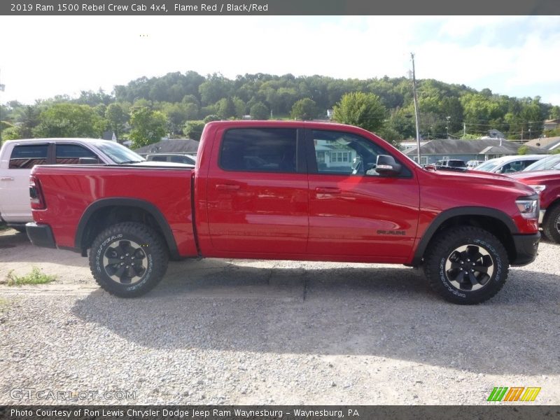 Flame Red / Black/Red 2019 Ram 1500 Rebel Crew Cab 4x4