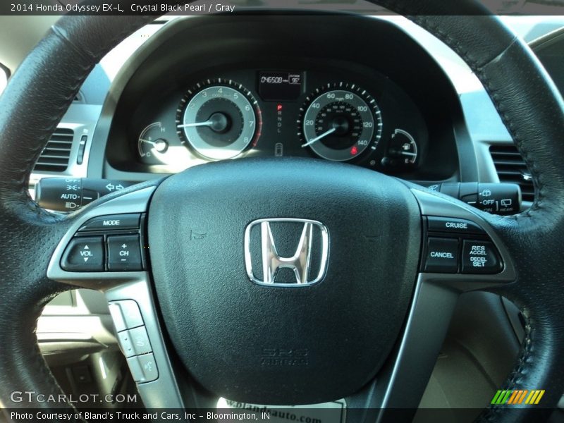 Crystal Black Pearl / Gray 2014 Honda Odyssey EX-L