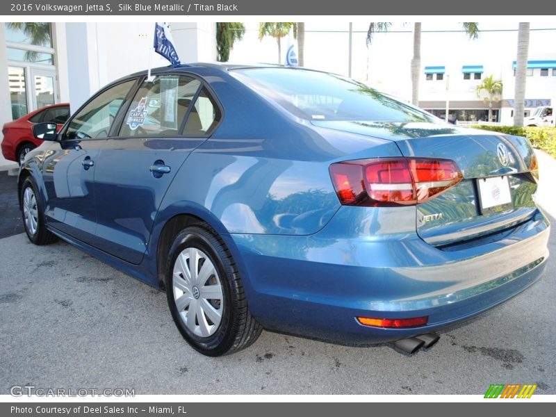 Silk Blue Metallic / Titan Black 2016 Volkswagen Jetta S