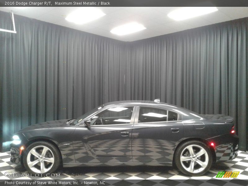 Maximum Steel Metallic / Black 2016 Dodge Charger R/T