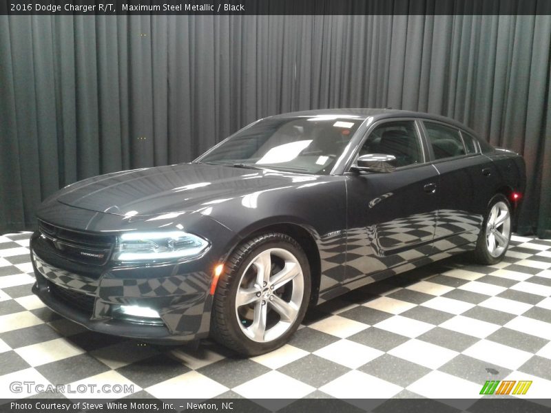 Maximum Steel Metallic / Black 2016 Dodge Charger R/T