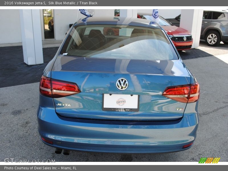 Silk Blue Metallic / Titan Black 2016 Volkswagen Jetta S