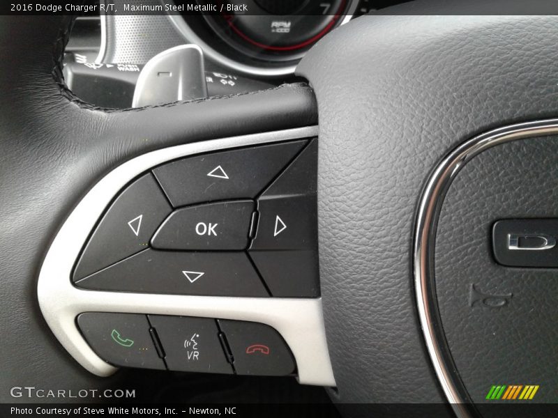 Maximum Steel Metallic / Black 2016 Dodge Charger R/T