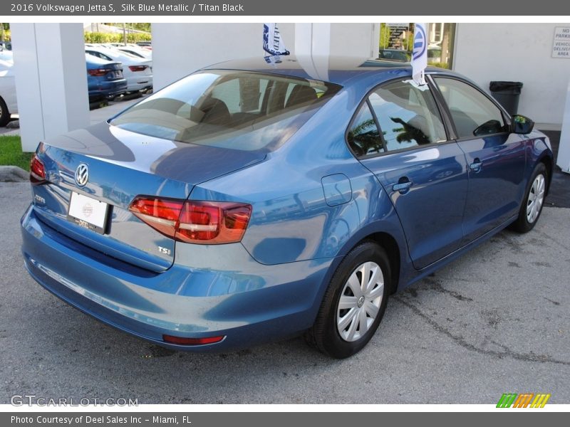 Silk Blue Metallic / Titan Black 2016 Volkswagen Jetta S