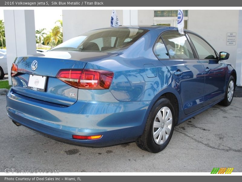 Silk Blue Metallic / Titan Black 2016 Volkswagen Jetta S