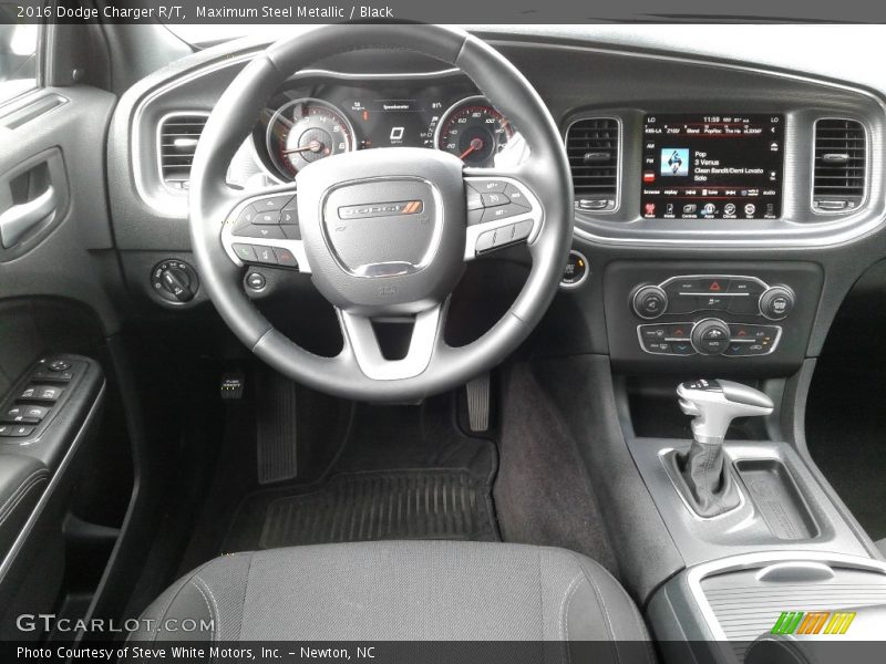 Maximum Steel Metallic / Black 2016 Dodge Charger R/T