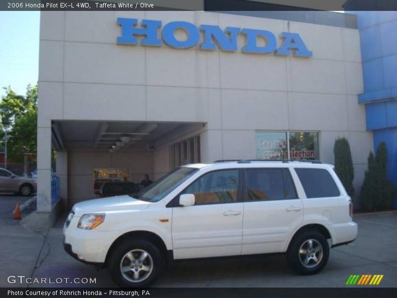 Taffeta White / Olive 2006 Honda Pilot EX-L 4WD