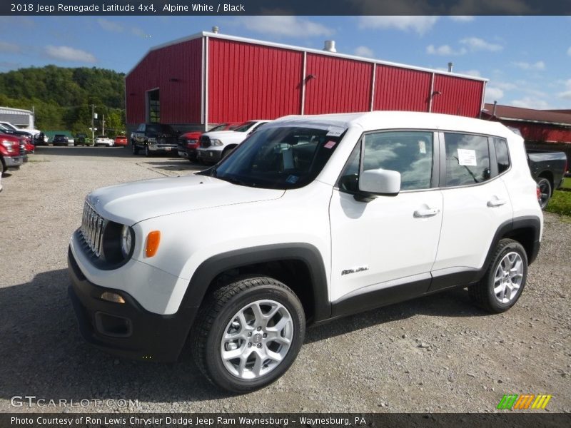 Alpine White / Black 2018 Jeep Renegade Latitude 4x4