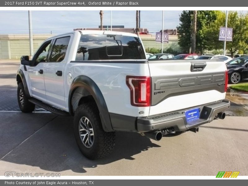 Oxford White / Raptor Black 2017 Ford F150 SVT Raptor SuperCrew 4x4