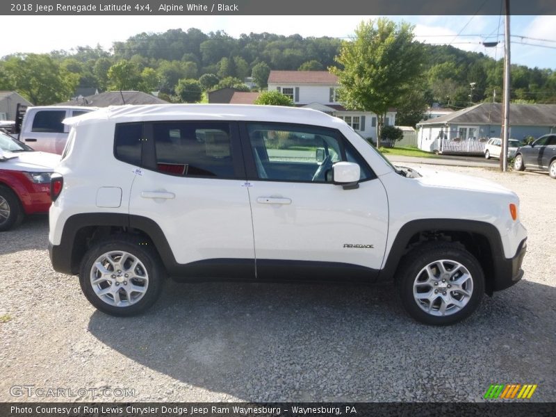 Alpine White / Black 2018 Jeep Renegade Latitude 4x4