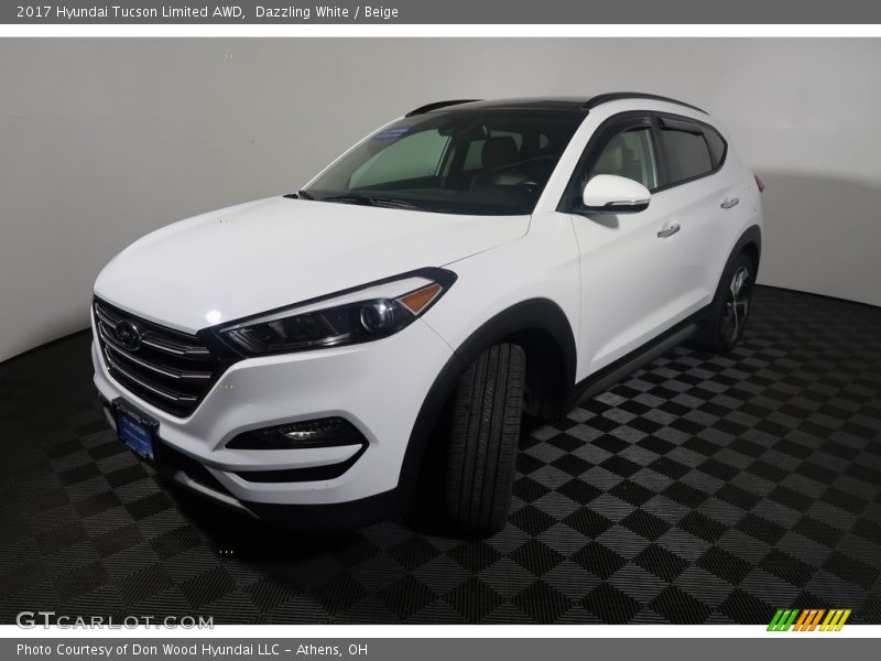Dazzling White / Beige 2017 Hyundai Tucson Limited AWD